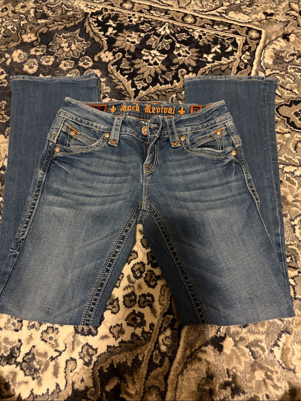 Rock Revival Women's Blue Bootcut Stretch Jeans